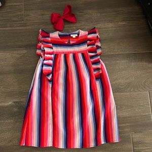 Crewcuts dress size 8 and hair bow.
